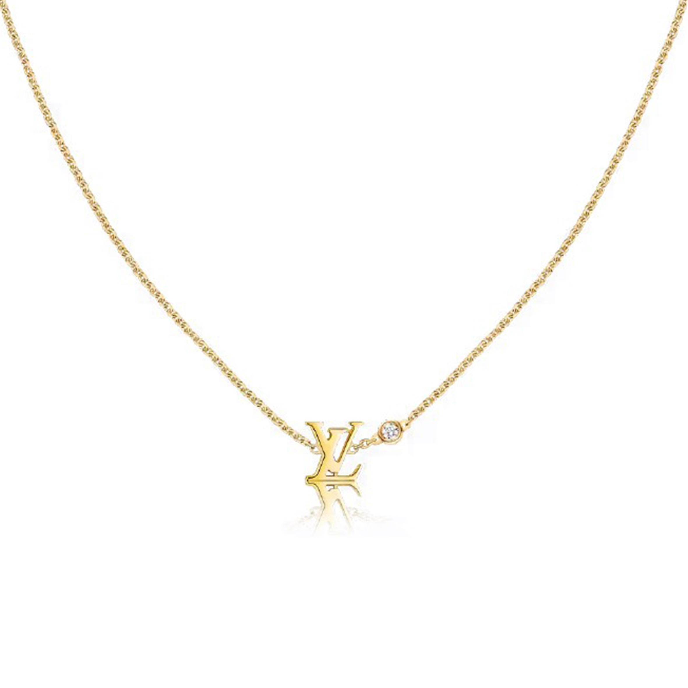 LOUIS VUITTON IDYLLE BLOSSOM LV PENDANT, YELLOW GOLD AND DIAMOND Q93626